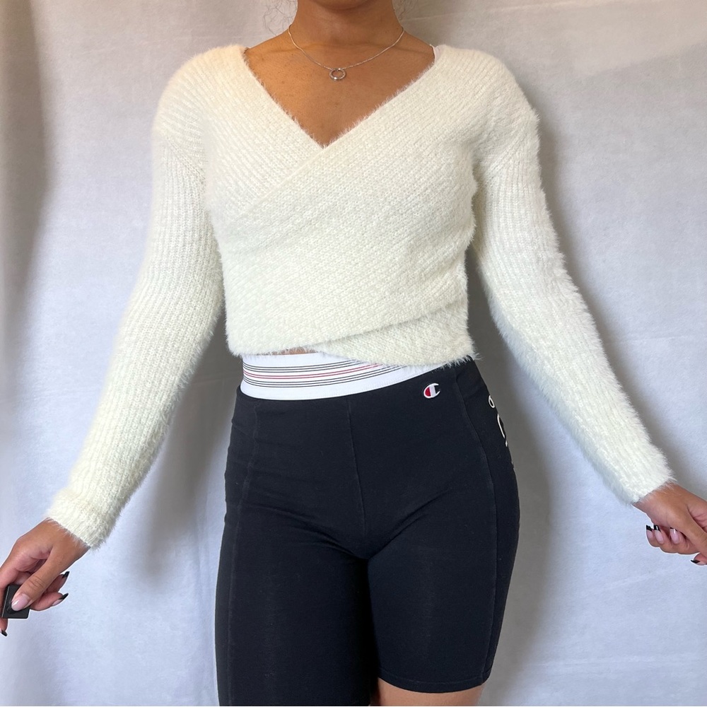 Fuzzy long sleeve